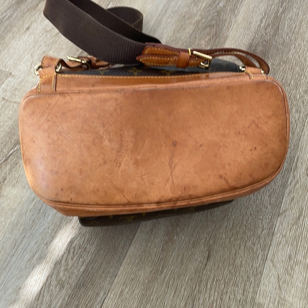 Louis Vuitton Monogram Montsouris GM Backpack | Vintage LV Brown Canvas Leather - Picture 5 of 10